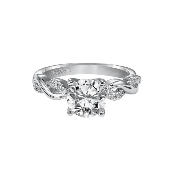 White Gold Diamond Engagement Ring Image 2 The Ring Austin Round Rock, TX