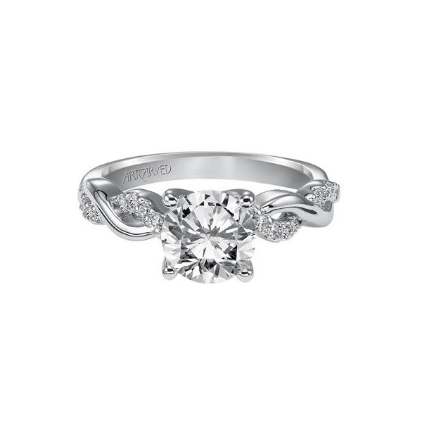 Diamond Semi-Mount Engagement Ring ArtCarved Image 2 The Ring Austin Round Rock, TX