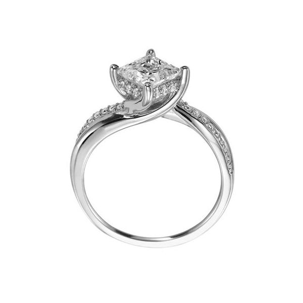 Kite Style Princess Cut Engagement Ring S1069 - Baskin and Braw