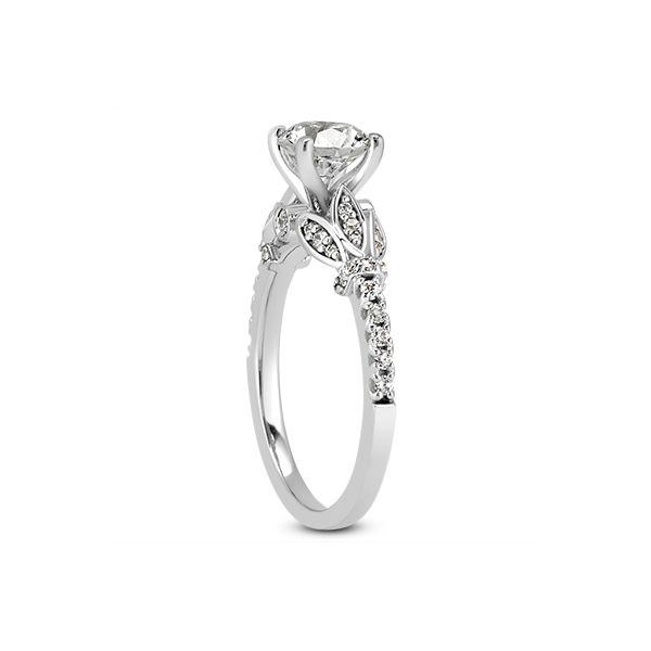 White Gold Fancy Diamond Engagement Ring Image 2 The Ring Austin Round Rock, TX