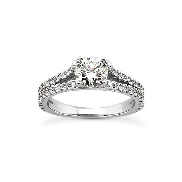 Split Shank Diamond Engagement Ring The Ring Austin Round Rock, TX
