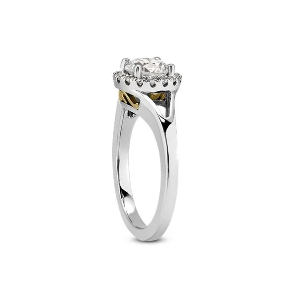 Split Shank Halo Engagement Ring Image 2 The Ring Austin Round Rock, TX