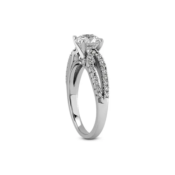Modern Split Shank Engagement Ring Image 2 The Ring Austin Round Rock, TX