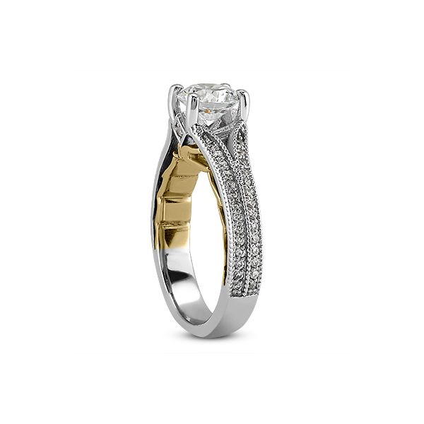 Diamond Semi-Mount Engagement Ring Image 2 The Ring Austin Round Rock, TX