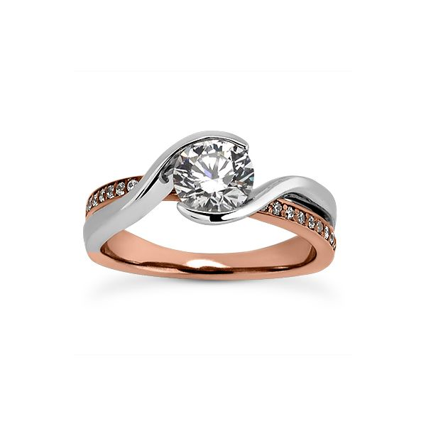 Modern Princess Three-Stone Engagement Ring Setting | Moijey Fine Jewelry  and Diamonds