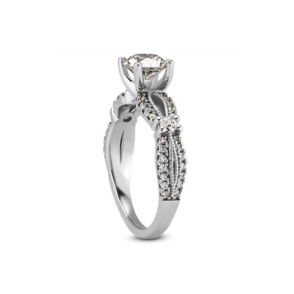 Modern Split Shank Engagement Ring Image 2 The Ring Austin Round Rock, TX