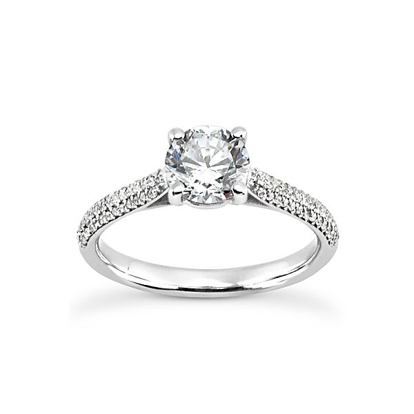 1/5 ctw Pave set diamond engagement ring The Ring Austin Round Rock, TX