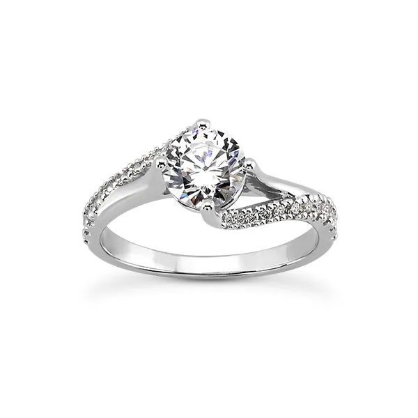 Split Twisted Shank Engagement Ring The Ring Austin Round Rock, TX
