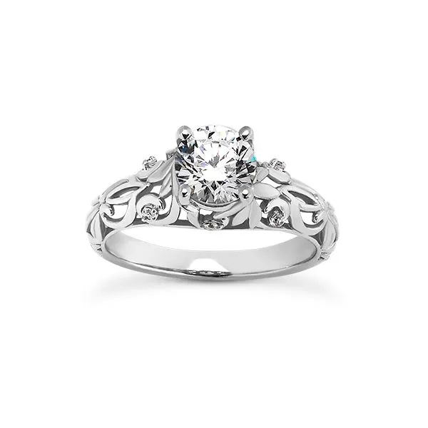 14k Wg Filigree Engagement Ring 002 140 00752 The Ring Austin