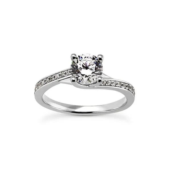 Diamond bypass style engagement ring The Ring Austin Round Rock, TX
