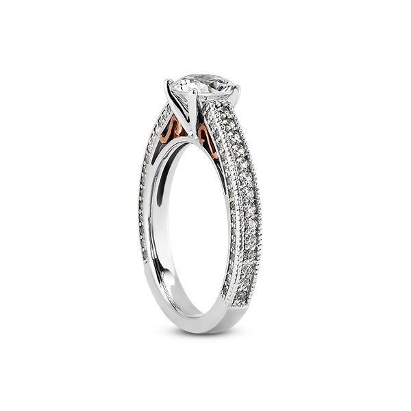 Diamond Semi-Mount Engagement Ring Image 2 The Ring Austin Round Rock, TX