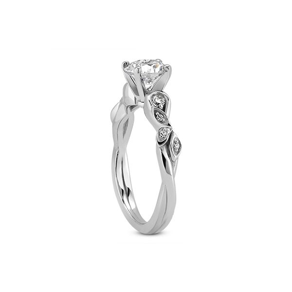 Diamond Semi-Mount Engagement Ring Image 2 The Ring Austin Round Rock, TX
