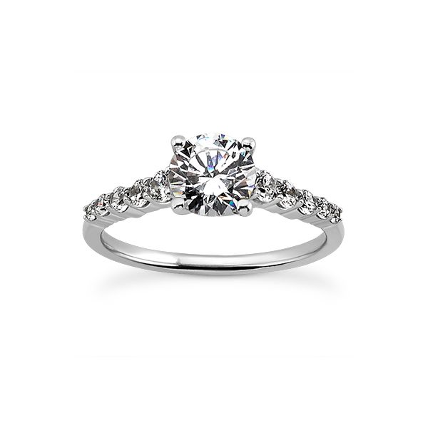 Classic prong set diamond engagement ring The Ring Austin Round Rock, TX