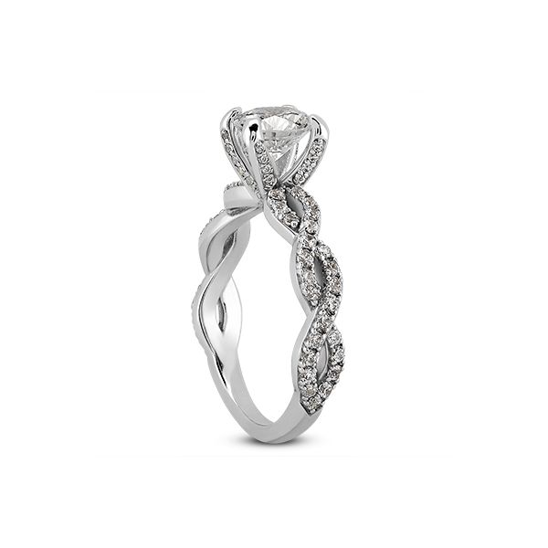 Diamond Semi-Mount Engagement Ring Image 2 The Ring Austin Round Rock, TX