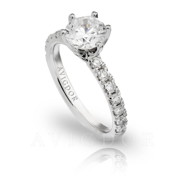 3/8ctw classic prong set diamond engagement ring Image 2 The Ring Austin Round Rock, TX