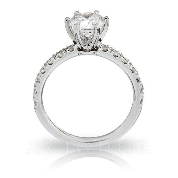 3/8ctw classic prong set diamond engagement ring Image 3 The Ring Austin Round Rock, TX