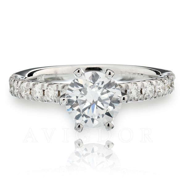 3/8ctw classic prong set diamond engagement ring The Ring Austin Round Rock, TX