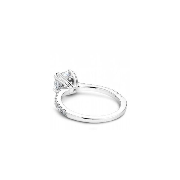 1/3CTW 14K WG  Mined Diamond Double Prong Fancy Crown Engagement Ring Image 3 The Ring Austin Round Rock, TX