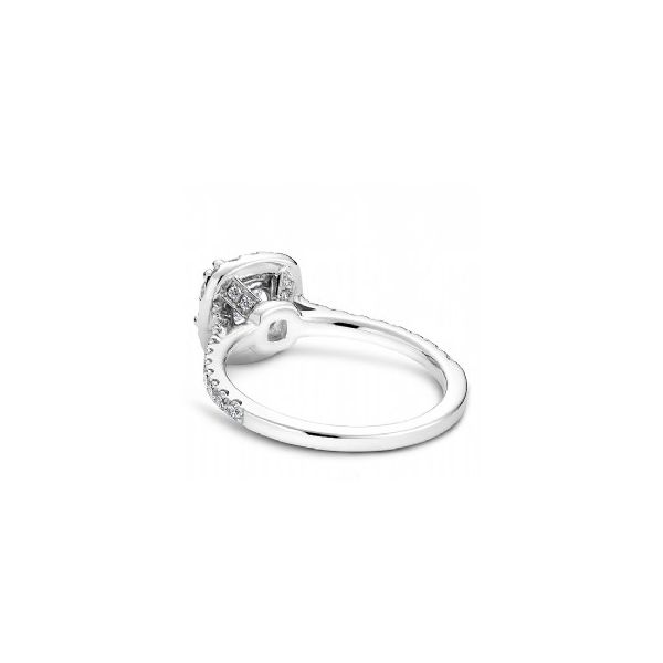3/8CTW 14K WG Mined Diamond Halo Engagement Ring Image 3 The Ring Austin Round Rock, TX