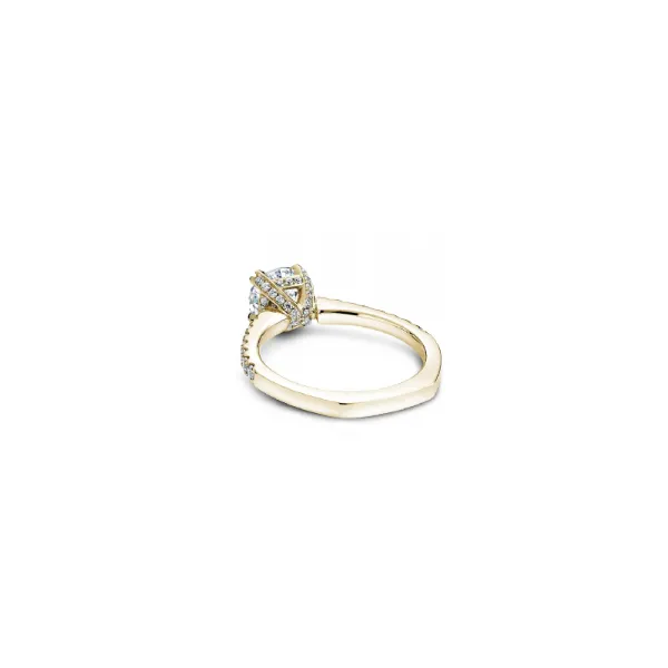 1/3CTW 14K Yellow Gold Fancy Crown,Split Prong Engagement Ring Image 2 The Ring Austin Round Rock, TX