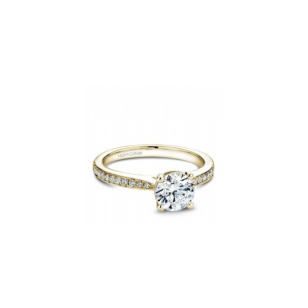 Diamond Semi-Mount Engagement Ring Noam Carver Image 2 The Ring Austin Round Rock, TX