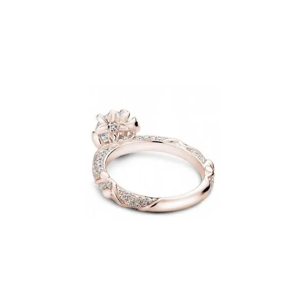 1/2CTW 14k WG Mined Diamond Floral Crown Fancy Engagement Ring Image 3 The Ring Austin Round Rock, TX