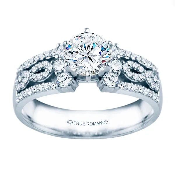 14K WG 1/2 ctw Infinity Design Engagement Ring The Ring Austin Round Rock, TX