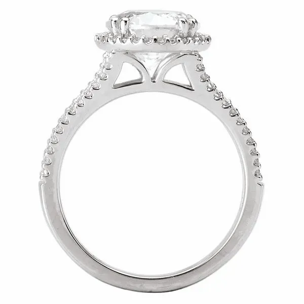 Diamond Ring in 18kt White Gold with a Split Shank. 1/4 carat total weight Image 2 The Ring Austin Round Rock, TX