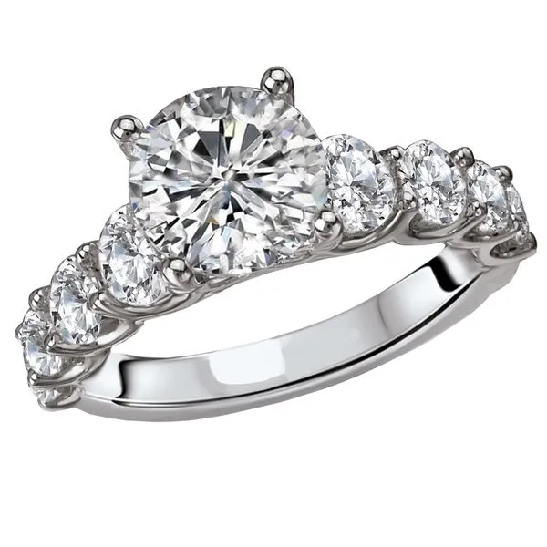 Graduated Diamond Ring in 18kt White Gold.1-3/8 carat total weight The Ring Austin Round Rock, TX