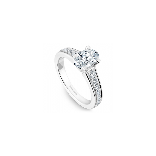 3/8CTW 14K WG Mined Diamond Prong Set Channel Engagement RinG The Ring Austin Round Rock, TX