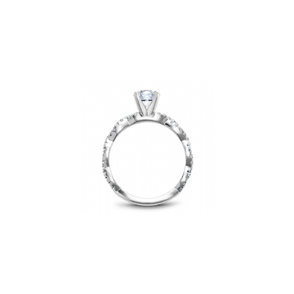 1/3CTW 14K WG Mined Diamond Braided Engagement Ring Image 3 The Ring Austin Round Rock, TX