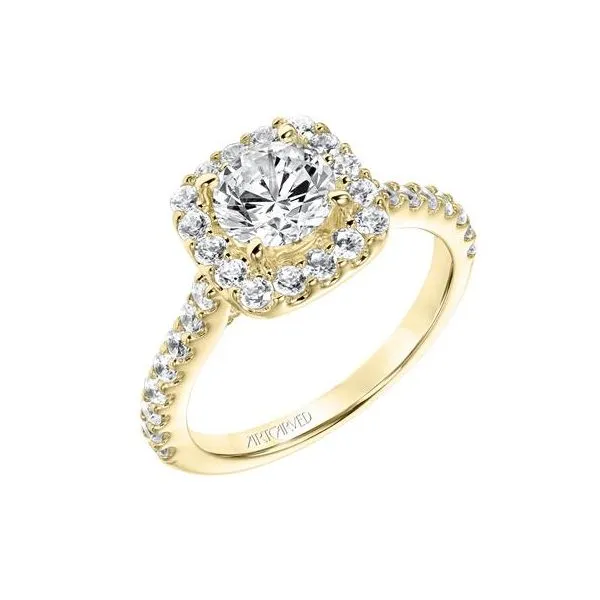 ArtCarved Engagement Rings 00114001570 14KWRY Round Rock The Ring