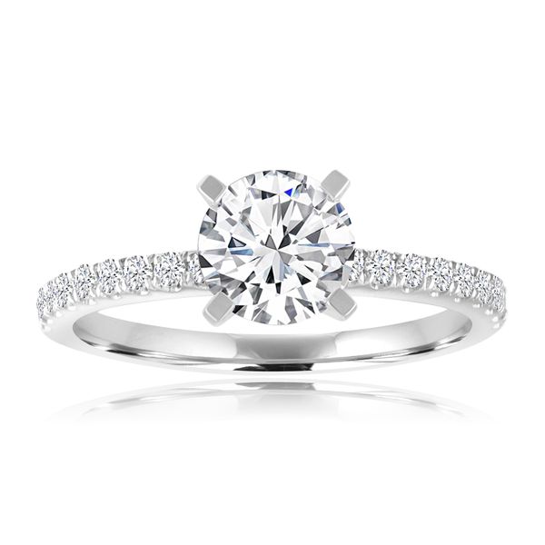 French Pave Engagement Semi Mount 3/4ctw The Ring Austin Round Rock, TX