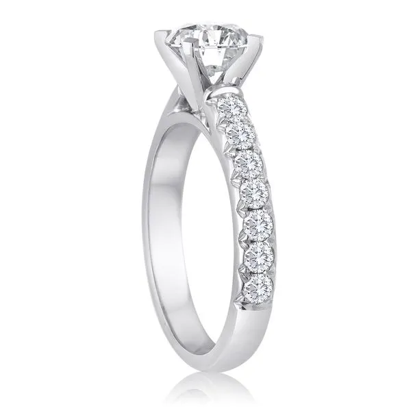 Round Fishtail Engagement Semi Mount 1/2ctw Image 2 The Ring Austin Round Rock, TX