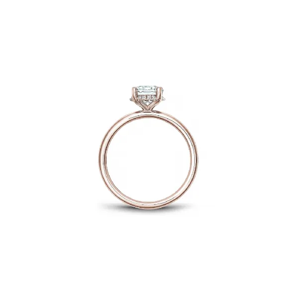 1/10CTW 14K RG Solitaire with Hidden Halo Engagement Ring Image 3 The Ring Austin Round Rock, TX
