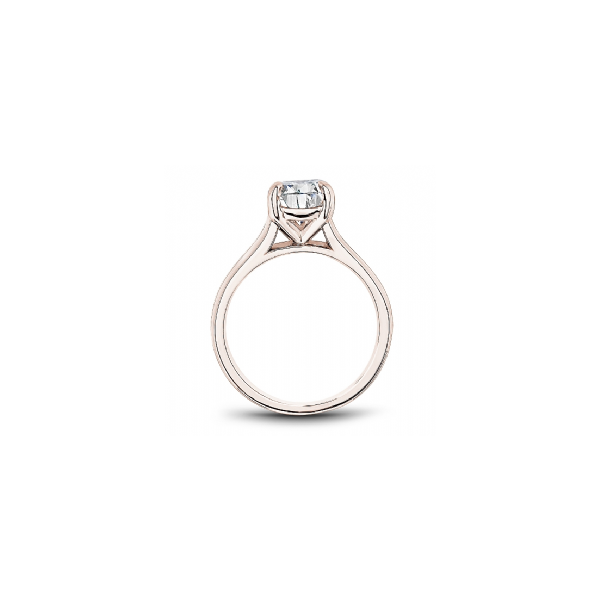 14K RG 4 Prong Solitaire Engagement Ring Image 3 The Ring Austin Round Rock, TX
