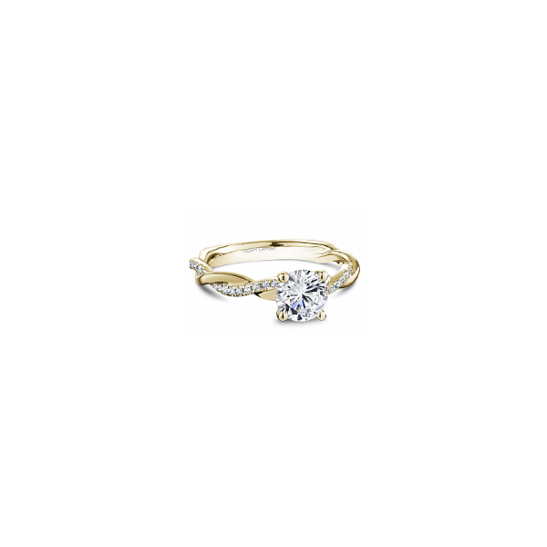 1/5CTW 14K YG Detail Mined Diamond Twist Engagement Ring The Ring Austin Round Rock, TX