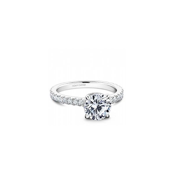 Diamond Semi-Mount Engagement Ring Noam Carver Image 2 The Ring Austin Round Rock, TX