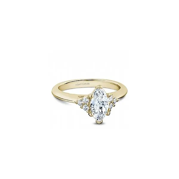 14K YG 1/6ctw Semi Mount Image 2 The Ring Austin Round Rock, TX