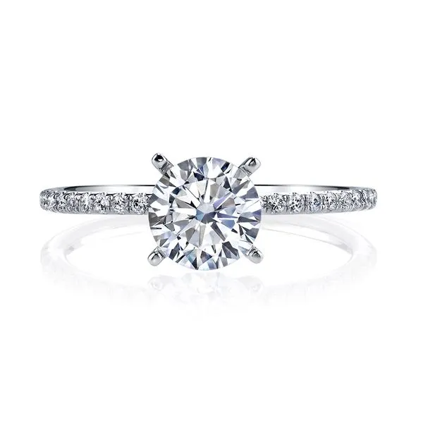 14k White Gold Semi Mount 1/6ctw The Ring Austin Round Rock, TX