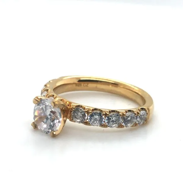 9/10ctw 14k YG Diamond Semi Mount Engagement Ring G:VS2 The Ring Austin Round Rock, TX