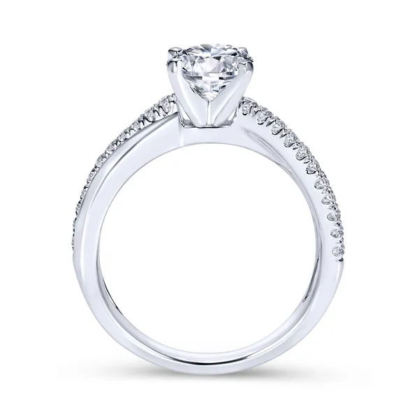 Elegant crisscrossing band with an array of diamonds Image 3 The Ring Austin Round Rock, TX