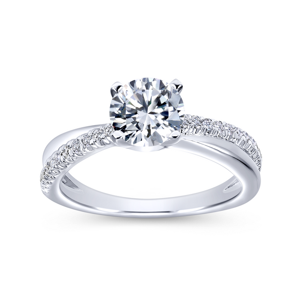 Elegant crisscrossing band with an array of diamonds Image 5 The Ring Austin Round Rock, TX