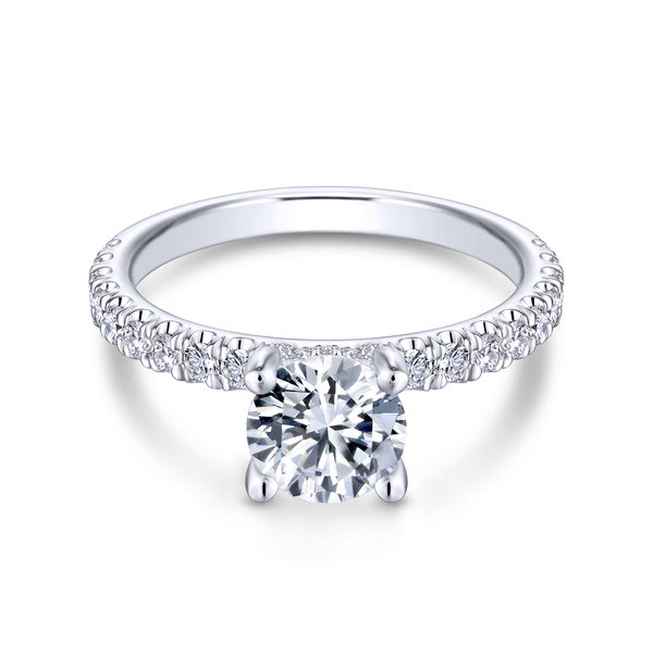 Diamond Semi-Mount Engagement Ring Image 2 The Ring Austin Round Rock, TX