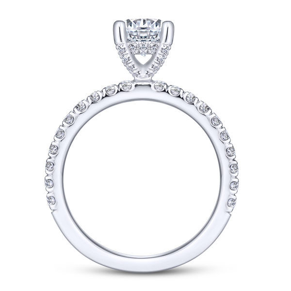 Diamond Semi-Mount Engagement Ring Image 3 The Ring Austin Round Rock, TX