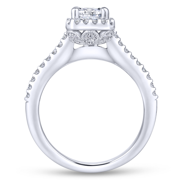 Detailed halo and graceful diamond band Image 3 The Ring Austin Round Rock, TX