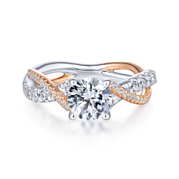 Diamond Semi-Mount Engagement Ring Image 2 The Ring Austin Round Rock, TX