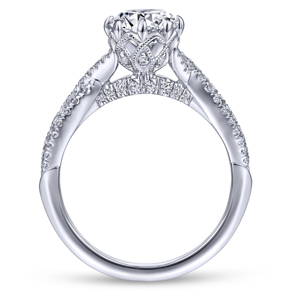 Diamond Semi-Mount Engagement Ring Image 3 The Ring Austin Round Rock, TX