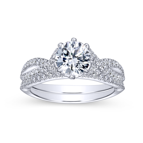 Diamond Semi-Mount Engagement Ring Image 4 The Ring Austin Round Rock, TX