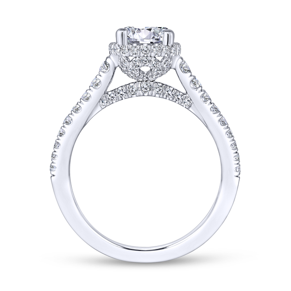 Diamond Semi-Mount Engagement Ring Image 3 The Ring Austin Round Rock, TX